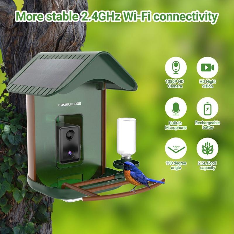 Foto 4 van Camouflage EZ BirdFeed 1 Wildcamera met AI-vogelherkenning