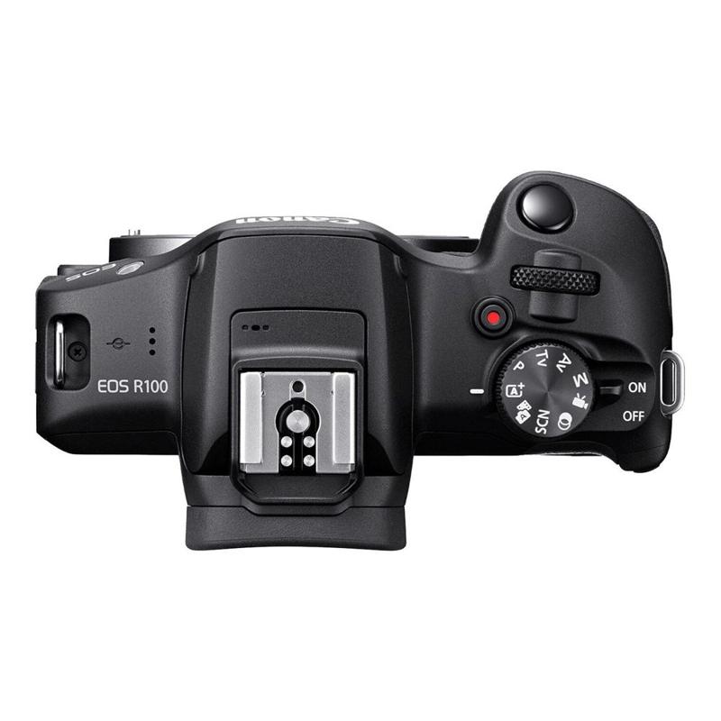 Foto 4 van Canon EOS R100 systeemcamera met RF-S 18-45mm en RF 55-210mm objectieven