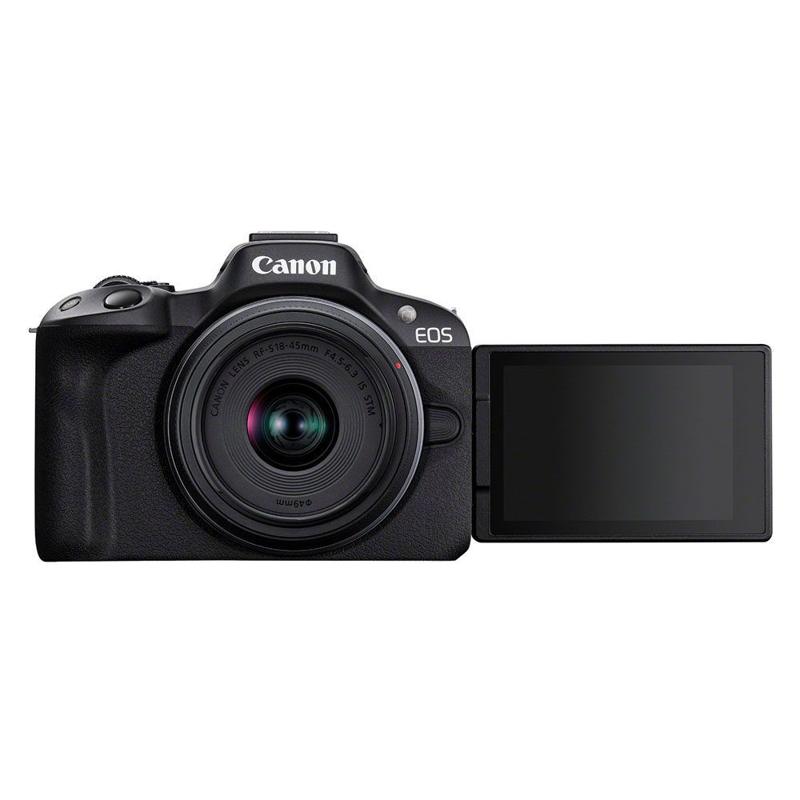 Foto 3 van Canon EOS R50 systeemcamera kit met 18-45mm en 55-210mm objectieven