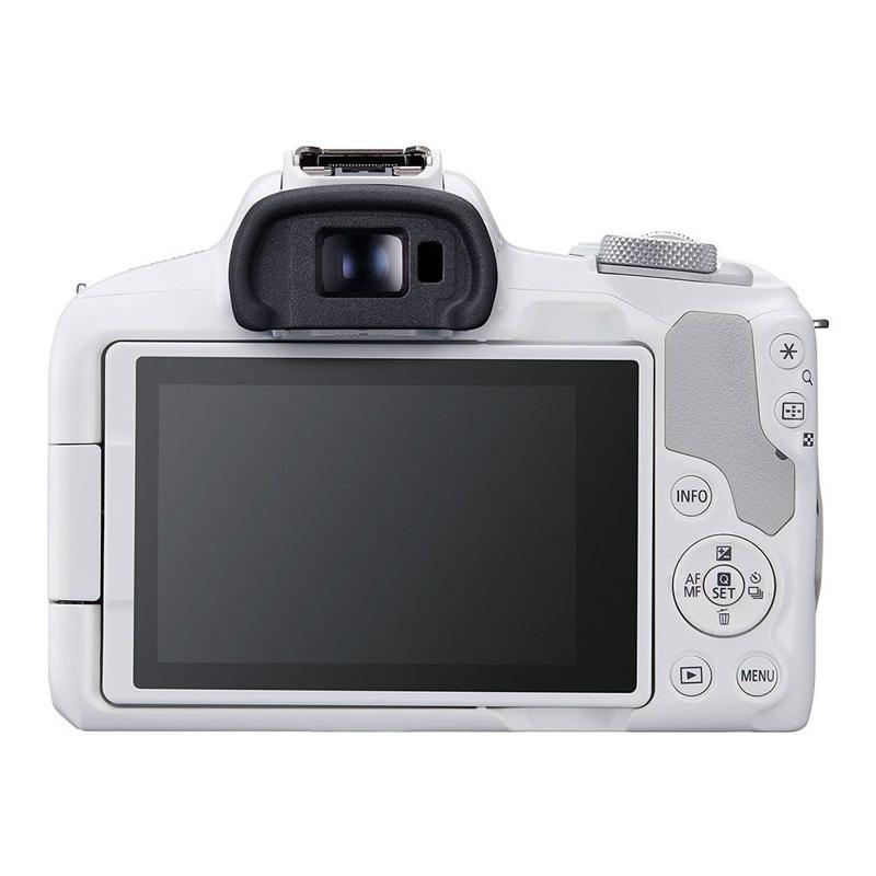 Foto 2 van Canon EOS R50 Systeemcamera met RF-S 18-45mm IS STM Lens Wit