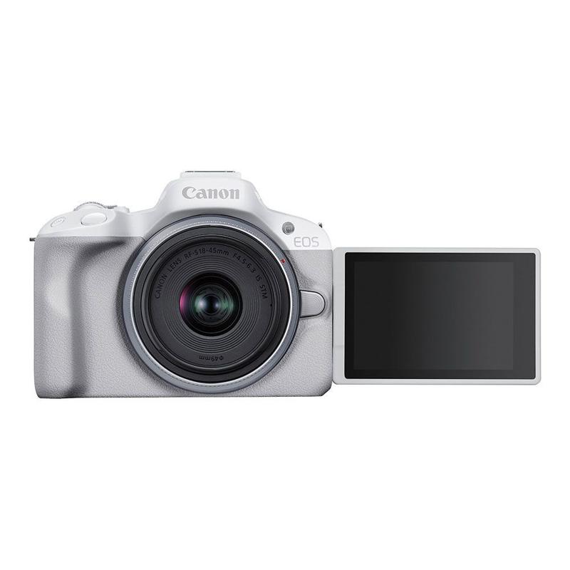 Foto 3 van Canon EOS R50 Systeemcamera met RF-S 18-45mm IS STM Lens Wit