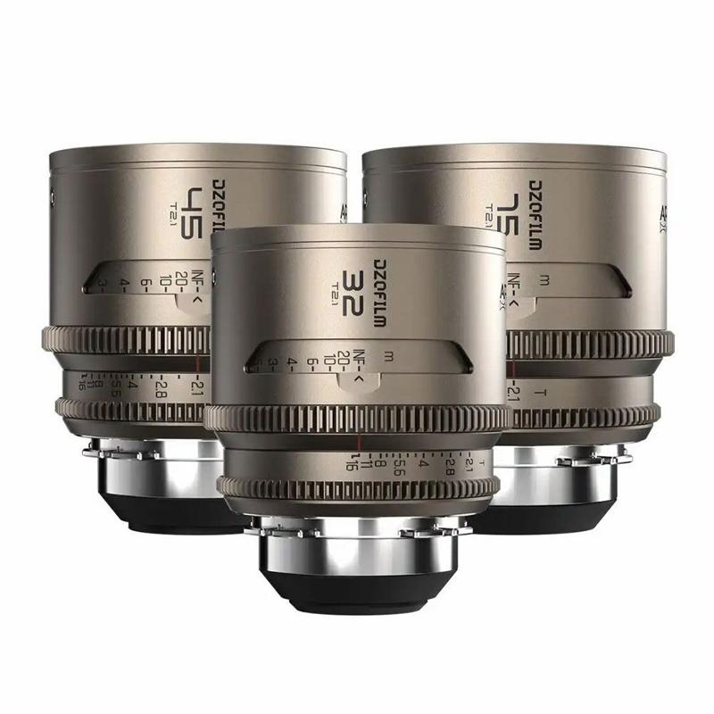 Foto 2 van DZOFilm Arcana 32/45/75mm T2.1 1.5x Anamorphic Prime PL-mount objectief set
