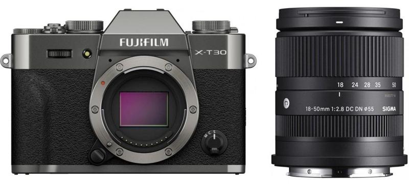 Foto 2 van FUJIFILM X-T30 III systeemcamera met Sigma 18-50mm f/2.8 objectief