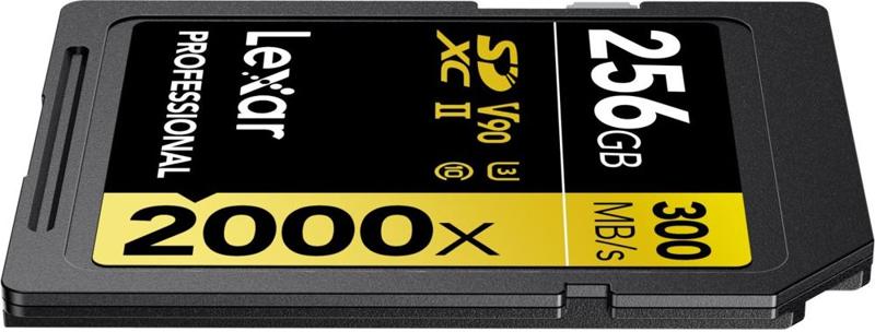 Foto 5 van LEXAR Professional SDXC 256GB 2000x UHS-II V90 Geheugenkaart