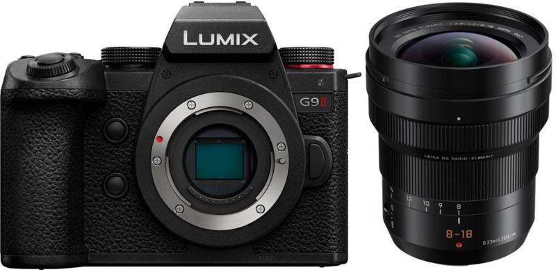Panasonic Lumix G9 II systeemcamera met Leica DG Vario Elmarit 8-18mm f/2.8-4.0 objectief