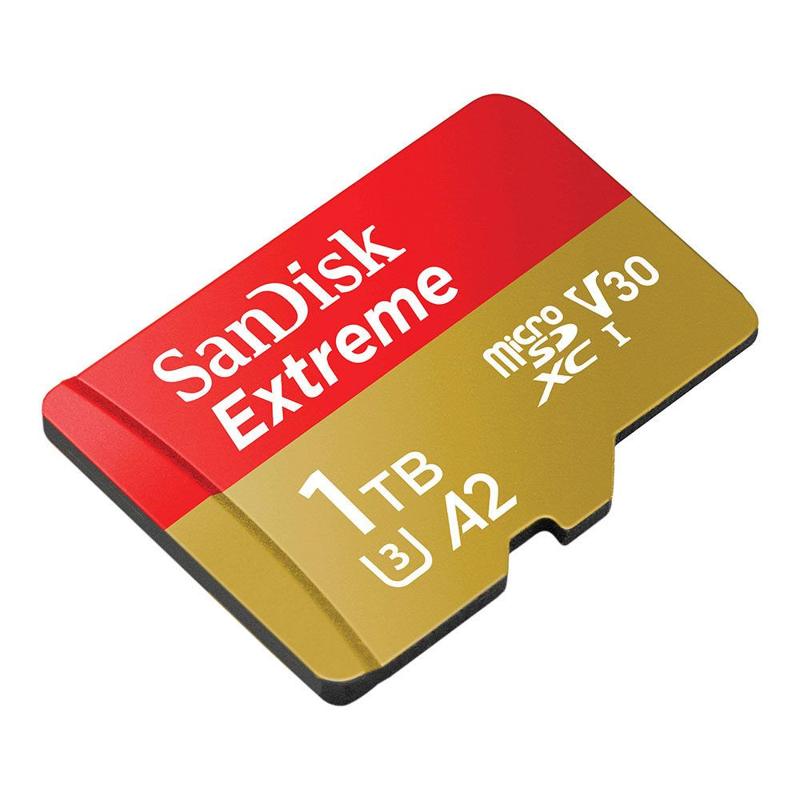 Foto 4 van SanDisk 1TB Micro SD Extreme UHS-I U3 A2 V30 190MB/s geheugenkaart + adapter