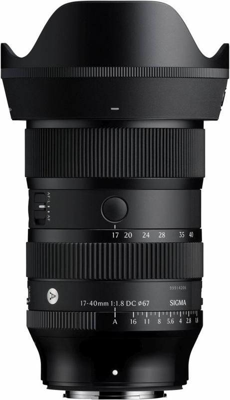 Sigma 17-40mm f/1.8 DC (A) F/ X-Mount objectief