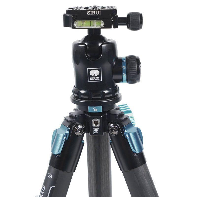 Foto 4 van Sirui ST-224 Waterproof Carbon Statief + ST-20 balhoofd