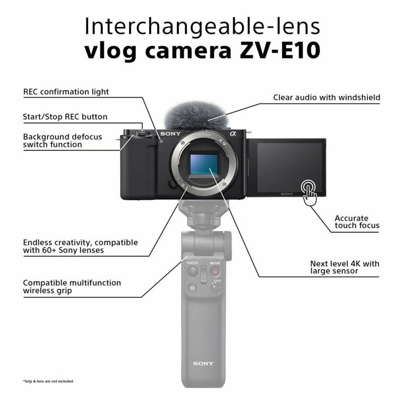 Foto 2 van Sony ZV-E10 Body Systeemcamera voor vloggers