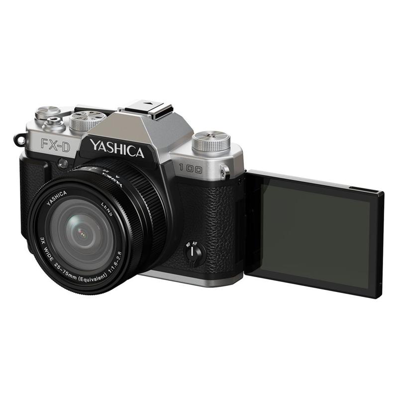 Foto 4 van Yashica FX-D 100 Digital Film Simulation Camera Zilver-Zwart